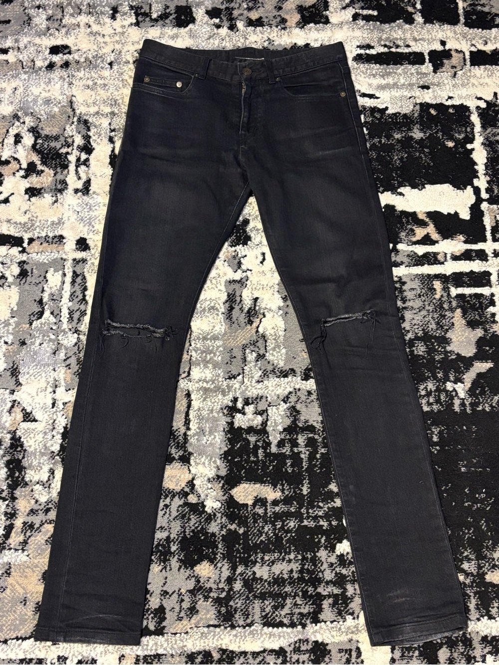 Saint Laurent Aw14 knifecut denim